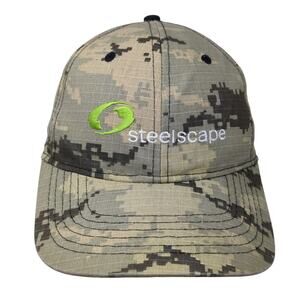Steelscape Strapback Baseball Cap Multicolor One Sized Adjustable Camo Ivory